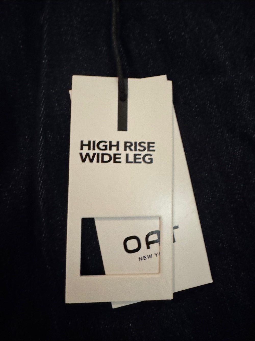 Oat New York Dark Indigo Wide Leg Jeans - Picture 2 of 5